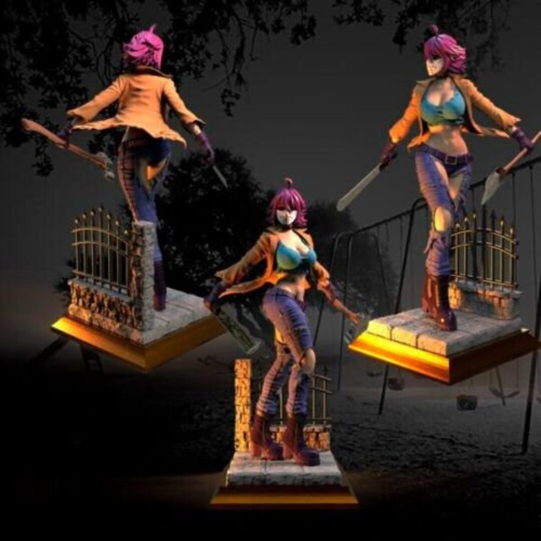 Female Jaye Voorhees Diorama Tabletop RPG Mini Etsy