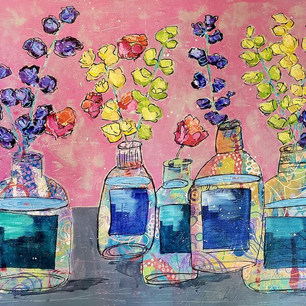 Canvas Board Painting Etsy