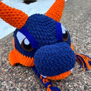 New York Islanders Sparky dragon crochet hat nhl hockey accessorie
