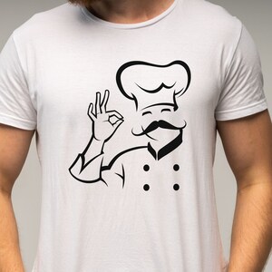 Chef SVG PNG | Kitchen Cooking Baking Clipart | Restaurant Cook T-Shirt Cricut Sublimation Instant Download image 3
