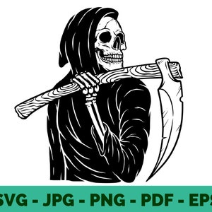 Tod SVG | Santa Muerte Clipart | Parca Silhouette | Tshirt Motiv | Sublimationsdruck | Cricut-Datei