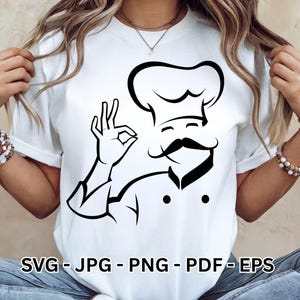 Chef SVG Design | Kitchen Cooking & Baking Clipart | Cook Baker Quotes | Chef Hat Vector | Cricut Cut File