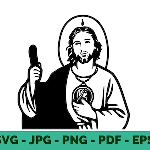 San Judas SVG / San Judas Tadeo / St Jude Thaddeus / Apostle / Judas Thaddaeus / Patron Saint St Jude / Religiuos / Mexican / Cricut