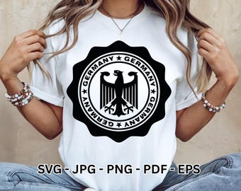Deutschland Adler SVG Bundle für Cricut | Deutschland Stamp Clipart Bundesadler Bundesadler | Sofortiger digitaler Download