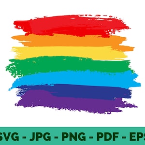 LGBT SVG / Bandiera dell'orgoglio / Orgoglio lesbico / Design maglietta / Adesivo / File Cricut