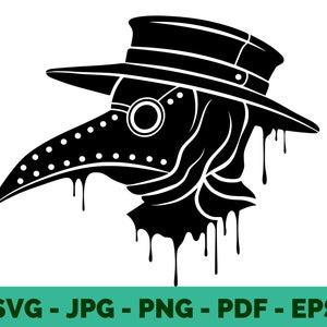Pest Doktor Maske SVG / Pest / Pest / Doktor / Vogel Maske / Clipart / Vektor / Cricut Datei