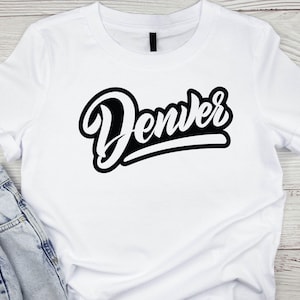 Denver SVG | Colorado Shirt Design Baseball Style | Cricut & Silhouette Cut File | Digital Download | PNG Clipart
