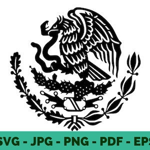 メキシコ SVG、簡略化されたメキシコの鷲 SVG、メキシコの国旗 メキシコ SVG、簡略化されたメキシコの鷲 SVG、メキシコの国旗