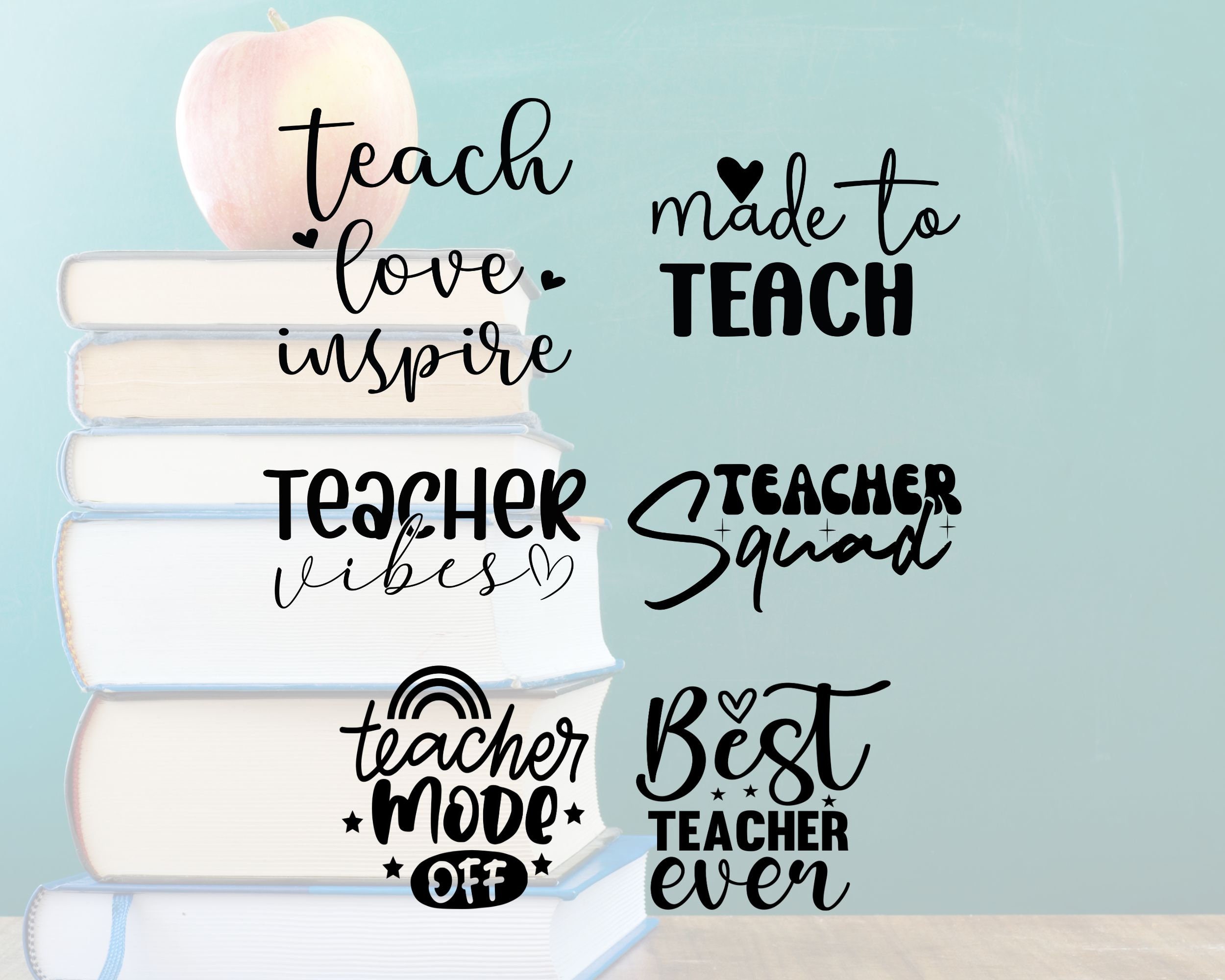 Teacher Life SVG Bundle for Cricut | School Designs Cut Files | Instant ...