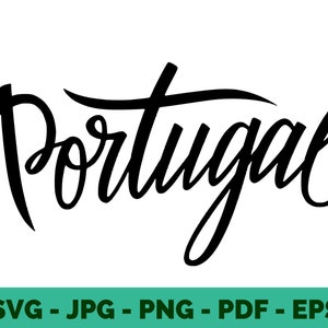 Portugal SVG | Lisbon | Portuguese | Quote | Lettering | Clipart | Vector | Tshirt Design | Sublimation | Cricut File