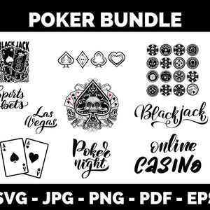 Poker svg Casino svg Poker Cards Online Poker Clipart Poker Gift Poker TShirt Design Poker wall art Poker Chip svg file for Cricut