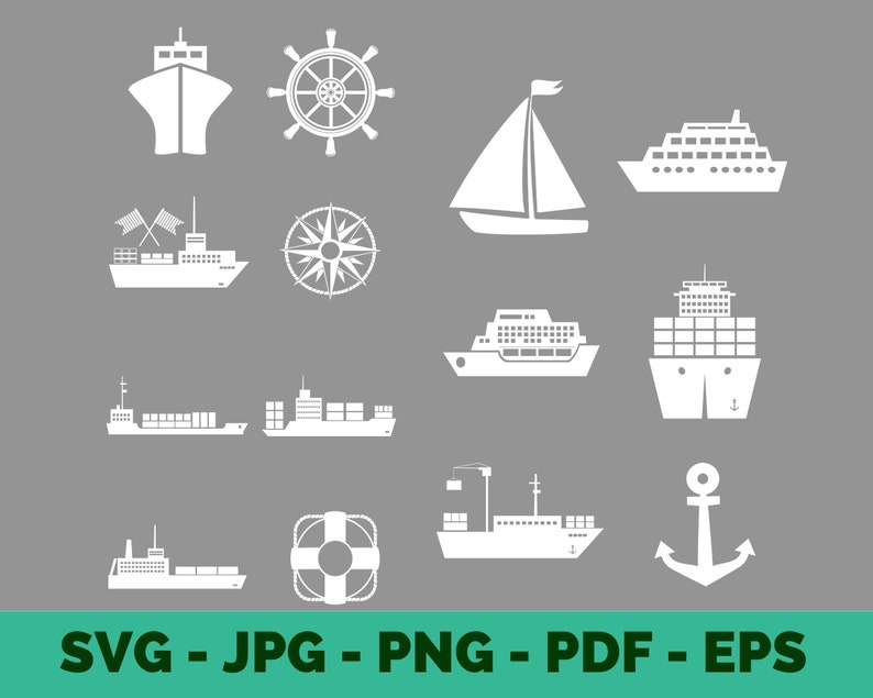 Cruise Ship SVG Bundle: Marine Vector Graphics (digital Download) - Etsy