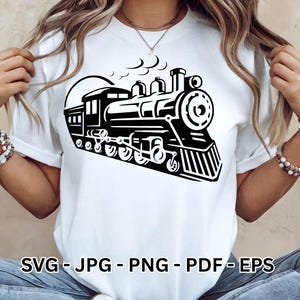 Antike Zug SVG für Cricut Vintage Lokomotive Clipart Vektor | Sofortiger digitaler Download