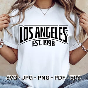 Los Angeles SVG | California Silhouette Clipart | West Coast USA Design | California Vector | Cricut File | T-shirt Graphic