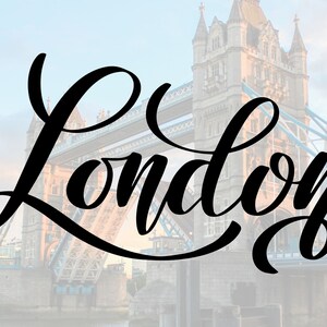 London SVG / England / UK / British / Lettering / Clipart / Tshirt ...