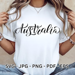 Australia SVG Design | Sydney Australian Lettering | T-Shirt Vector & Clipart | Sublimation Cricut Cut File