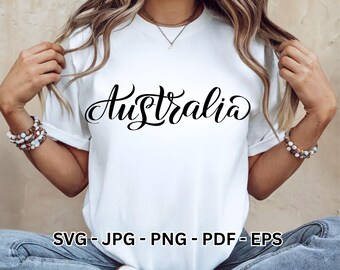 Australia SVG Design | Sydney Opera House Lettering Clipart | Australian T-Shirt Vector Sublimation Cricut Cut File Instant Digital Download