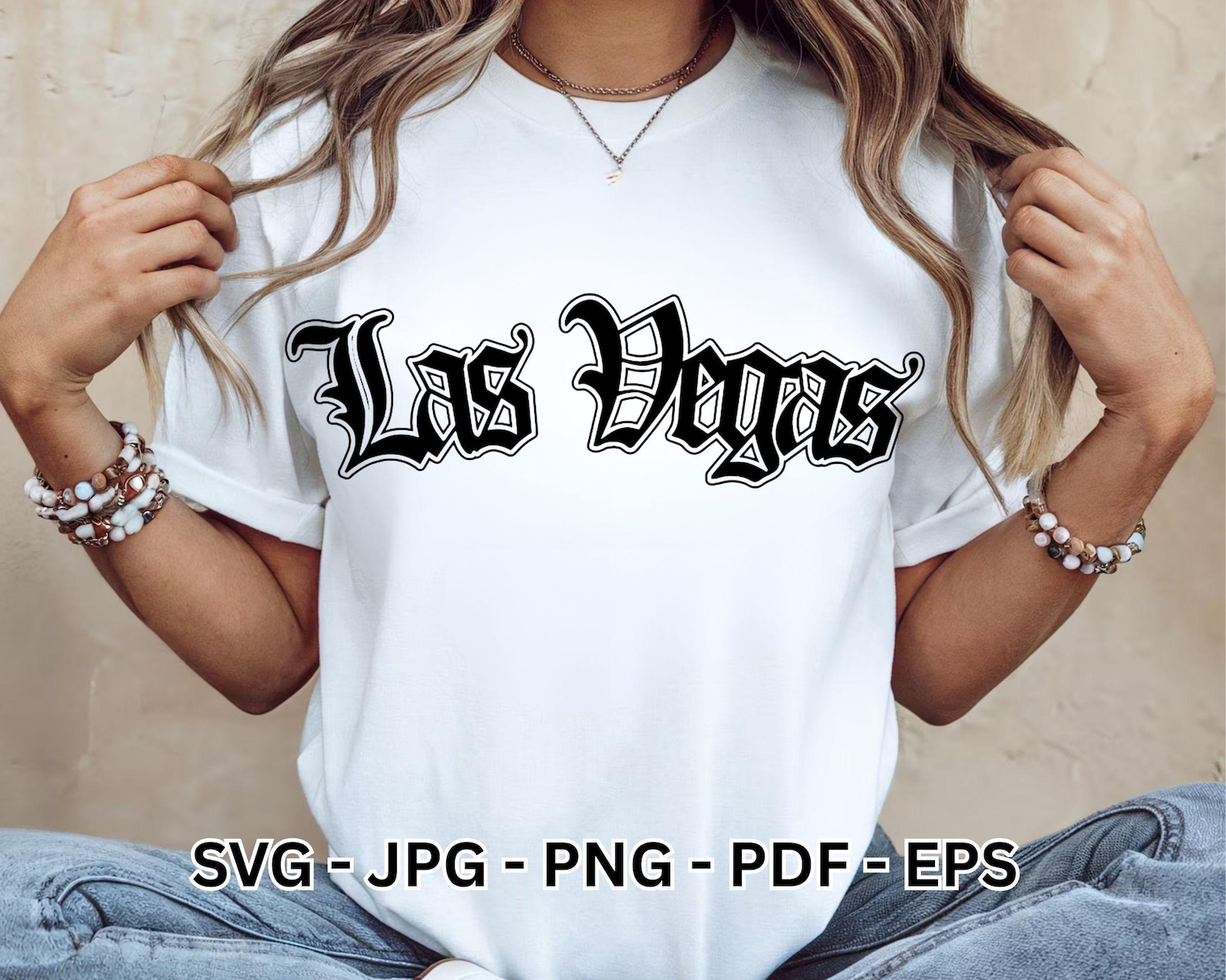Las Vegas SVG Retro Chicano Style Thug Lettering PNG Clipart Cricut ...