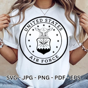 United States Air Force SVG | USAF Seal Clipart | Military Vector | Patriotic Design | Sublimation | Cricut File | Armed Forces
