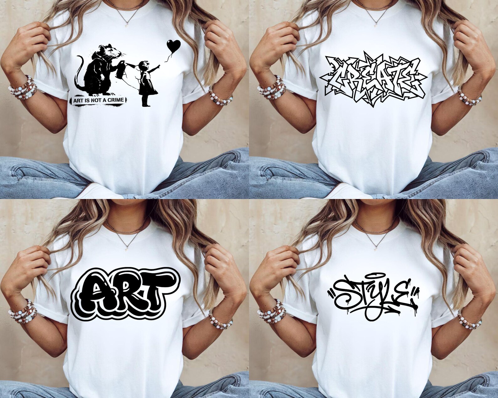 Graffiti SVG Bundle PNG | Street Art Hip Hop 90s Urban Spray Paint ...