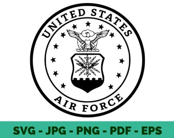 United States Air Force / Seal Logo / SVG / Us Army / Clipart / Vector / Sublimation / Cricut