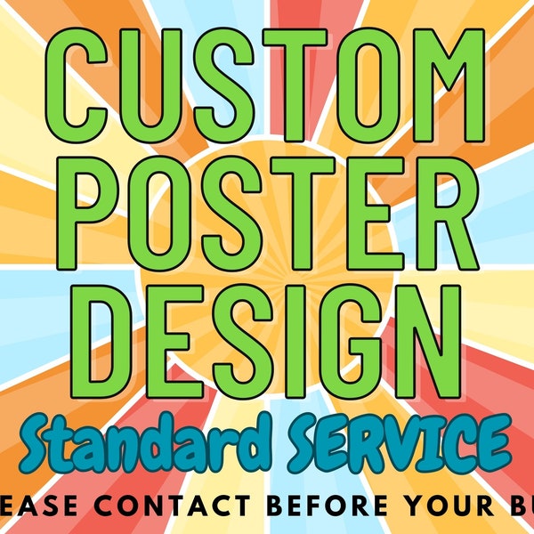 Custom Poster / Design / Flyer / Social Media Post / Graphic Design Service