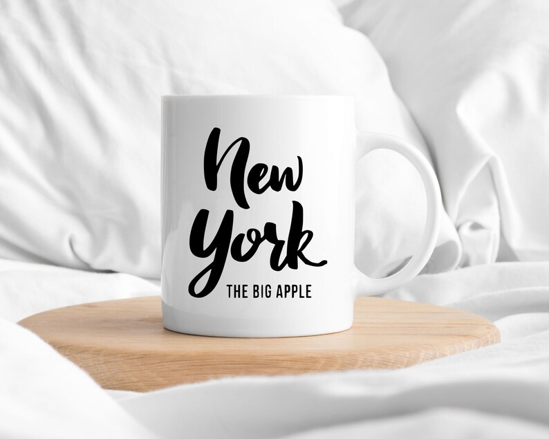 New York SVG Bundle NY State Outline, Big Apple, City Lettering Tshirt
