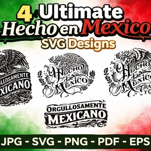 Mexican Eagle Aztec SVG Bundle, Latino Pride T-shirt Sticker Design ...