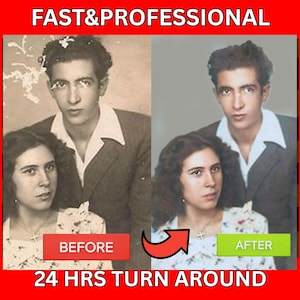 Photo Restoration Service: Colorize, Retouch, Repair Old Photos
