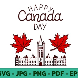 Canada Clipart | Canadian Maple Leaf Designs | Travel Tshirt Sublimation | Vector Art for Cricut Printing