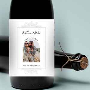 Individuelles Weinetikett / Foto-Weinetikett Individuell / Weinetiketten Personalisiert / Hochzeitsweinetikett / Weingeschenk / Grafikdesigner-Service