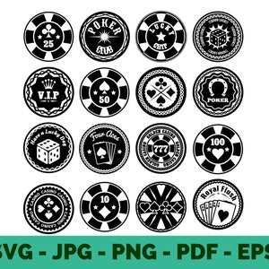 Poker Chip svg / Las Vegas / Poker Bundle / Las Vegas Trip / Poker svg / Casino / Clipart / Tshirt Design / Vector