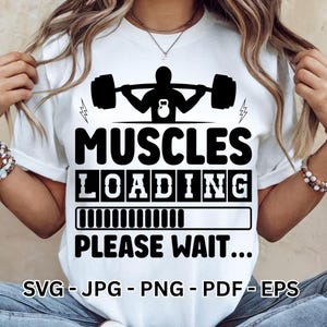 Workout SVG: Gym Fitness Clipart - No Pain No Gain Quote (Digital Download