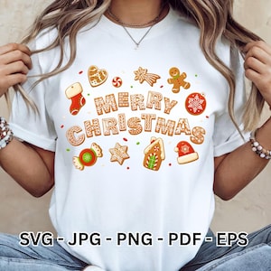 Christmas Cookie SVG | Gingerbread | Holiday Cookies | Christmas Clipart | PNG | Vector | Tshirt Design | Sublimation