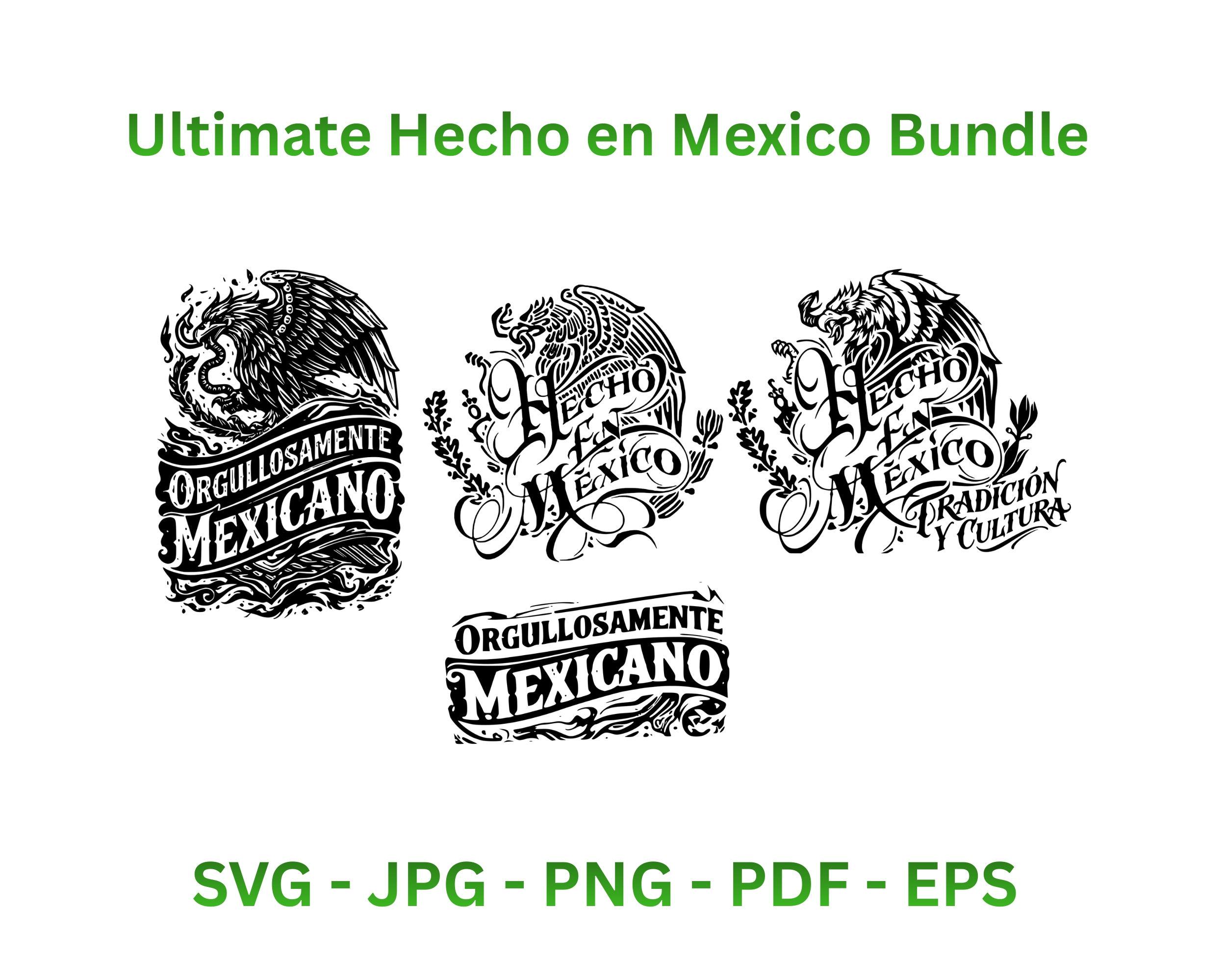Mexican Eagle Aztec SVG Bundle PNG | Latino Pride T-shirt Sticker ...