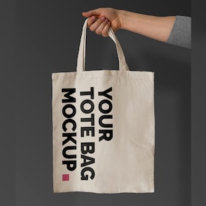 Natural Tote Bag Mockup (JPG Digital Download)