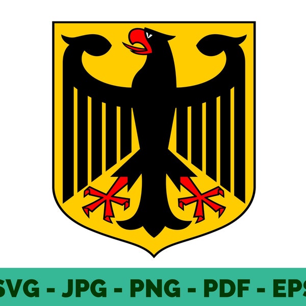 Deutschland svg / Germany svg / Coat of Arms / Deutschland Eagle / Clipart / Vector / Cricut file