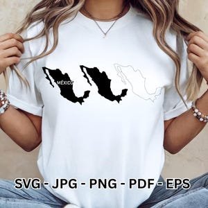 Mexico Map SVG | Mexican Latino Clipart Bundle | Vector Art for Tshirt Design | Cricut File