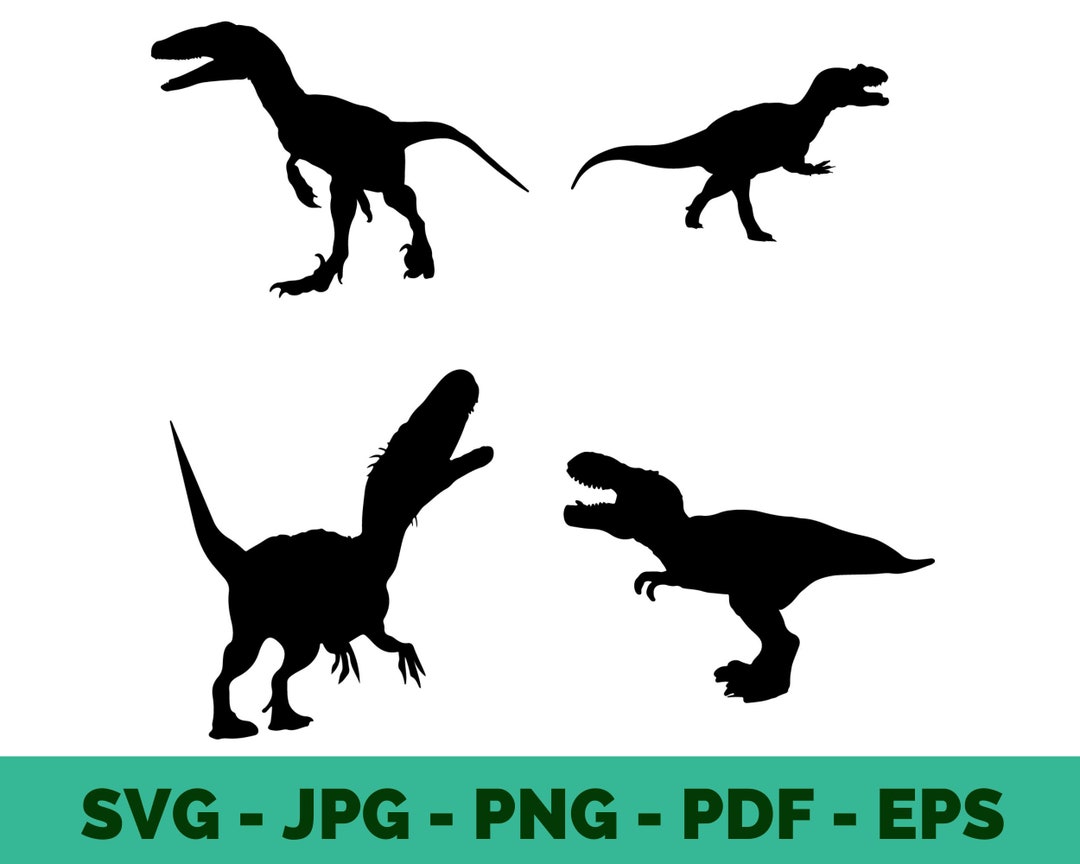 Dinosaur SVG Bundle | T-rex Dino Clipart | Kids Designs | Silhouettes ...
