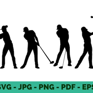 Golf SVG Bundle | Golf Ball Club Clipart | Sport T-Shirt Design | Vector for Cricut & Sublimation