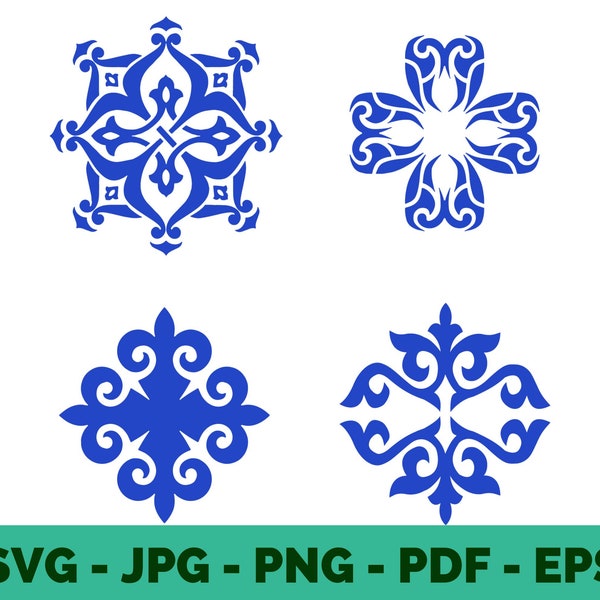 Portuguese Tile / SVG / Tile Designs / Portuguese / Portugal / Mediterranean / Vector / Cricut file