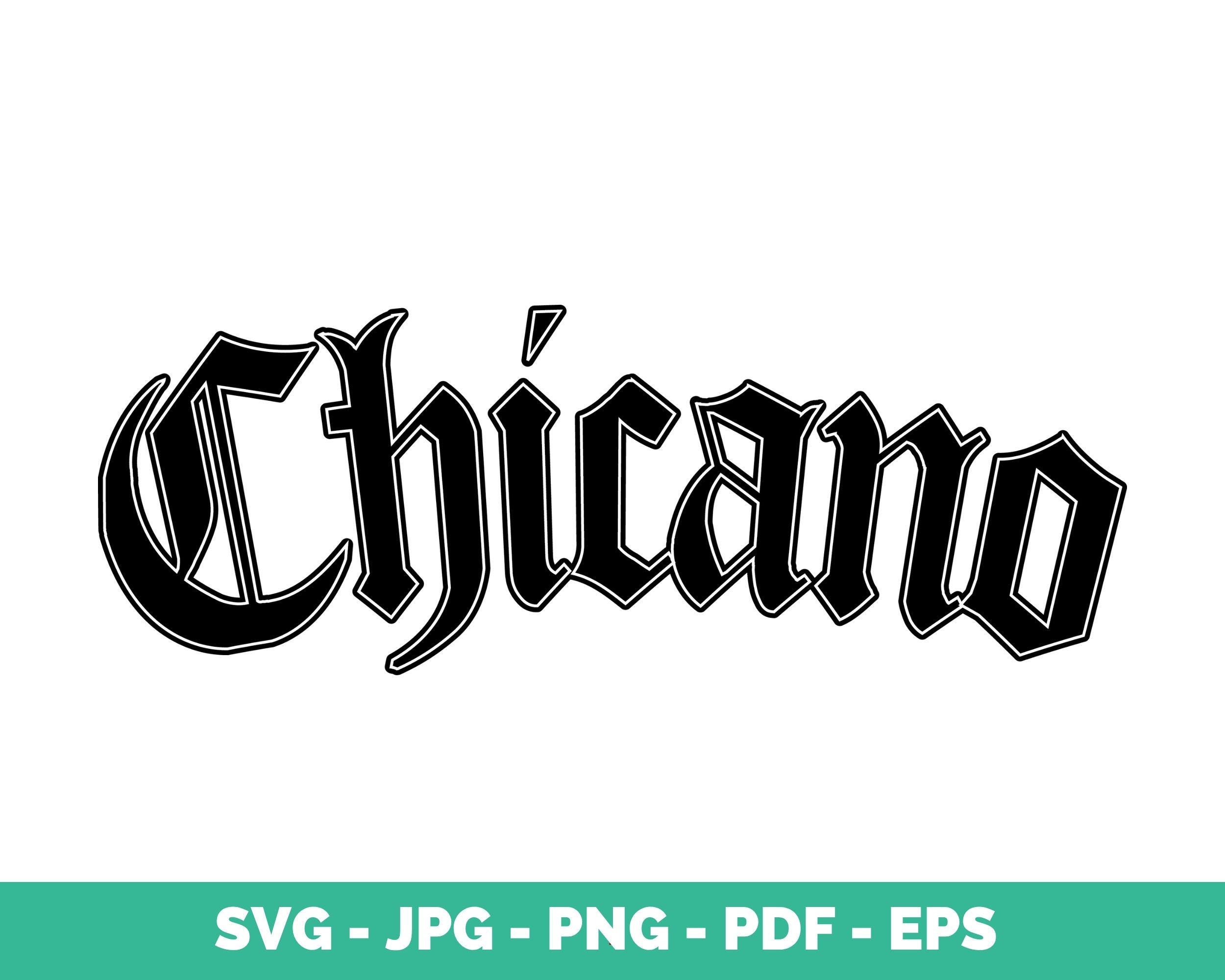 Chicano SVG Thug Style Lettering, Urban Street Art PNG Clipart for ...
