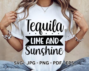 Tequila SVG Funny Alcohol Quotes, Cricut T-Shirt Designs Instant Digital Download