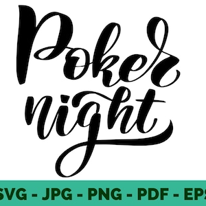 Poker SVG | Casino Night | Game Night | Gambling Clipart | Poker Night Design | Cricut File