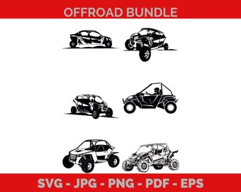 Offroad UTV Auto Abenteuer SVG Clipart Silhouetten PNG Vektor-Designs, sofortiger digitaler Download für Cricut Sublimation T-Shirts