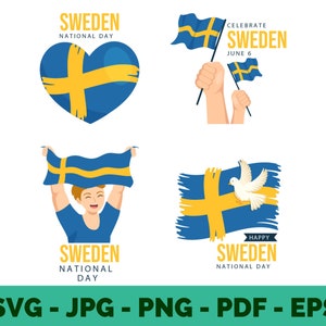 schweden svg schweden flagge svg schweden Tag skandinavisches svg Clipart Bundle Cricut Datei
