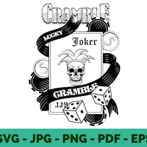 Poker SVG / Poker Cards / Poker Shirt / Poker Gift / Poker Night Decor / Tshirt Desing / Cricut file