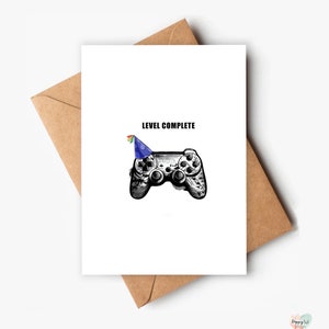 Gamer Geburtstagskarte, druckbare Karte, Karte für Teenager, Videospieler, Gamer Geburtstag, Gamer, DIY Karte