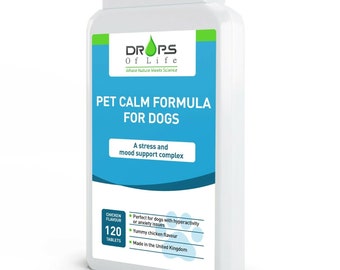Dog Calming, Anxiety, Stress Relief, Hyper Activity Supplements - 120 Tablets