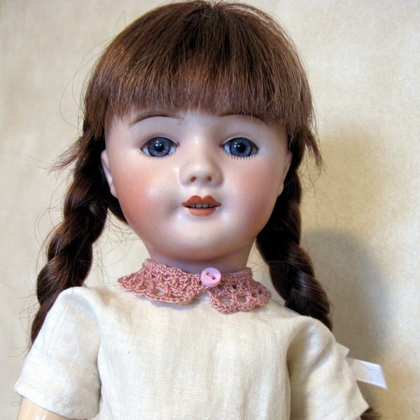 Pink Lace Collar for Rosette or 14 inch girl doll with 5"neck